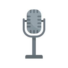 Poster - Studio microphone icon. Flat illustration of studio microphone vector icon for web design