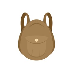 Poster - tourist backpack icon. flat illustration of tourist backpack vector icon for web design