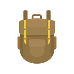 Poster - Explore backpack icon. Flat illustration of explore backpack vector icon for web design