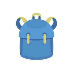 Poster - kid backpack icon. flat illustration of kid backpack vector icon for web design