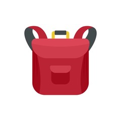 Poster - small backpack icon. flat illustration of small backpack vector icon for web design