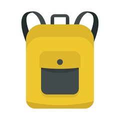 Poster - notebook backpack icon. flat illustration of notebook backpack vector icon for web design