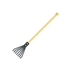 Poster - fan rake icon. flat illustration of fan rake vector icon for web design