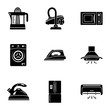 © ylivdesign - Device at home icons set. Simple set of 9 device at home vector icons for web isolated on white background
