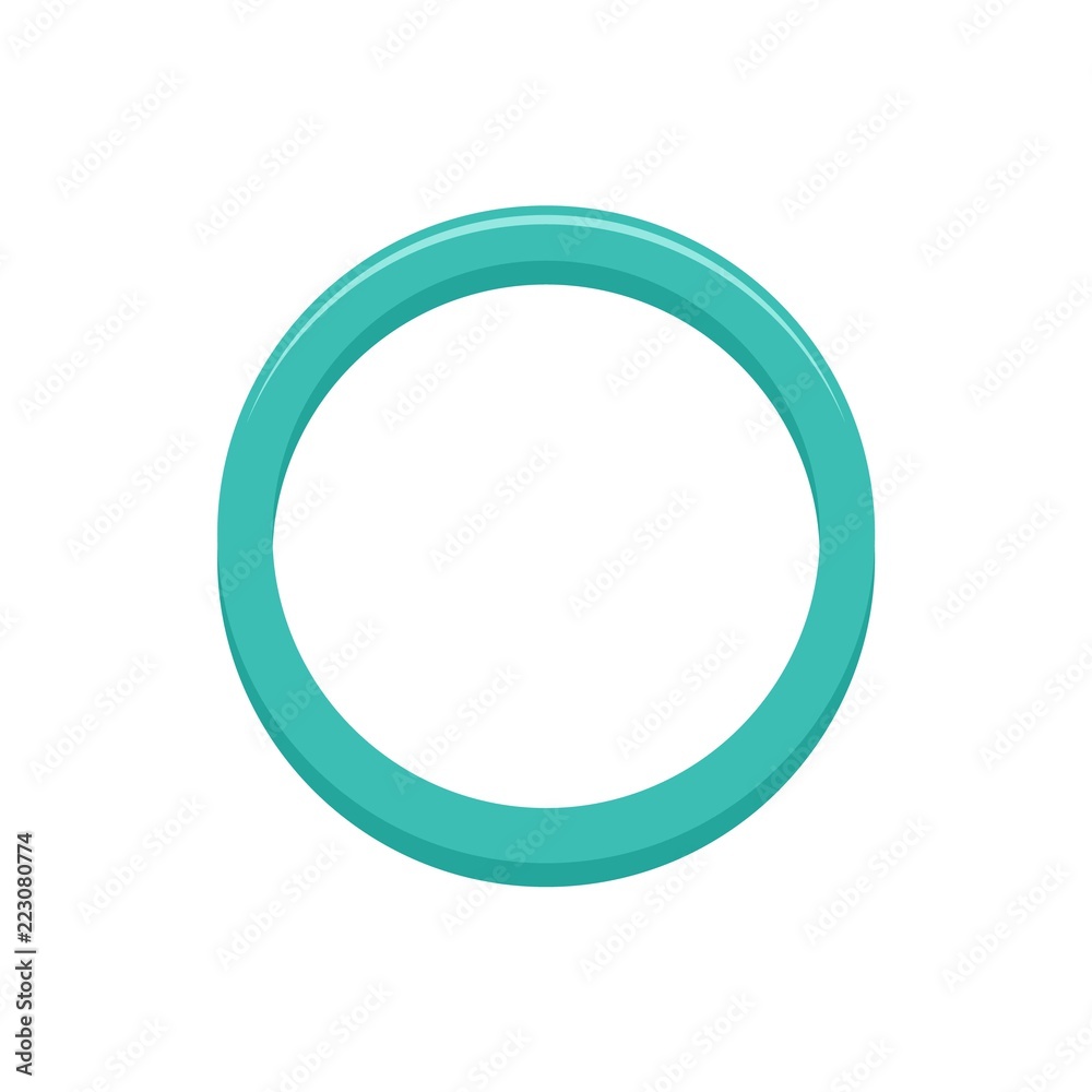 Stock-Vektorgrafik „Hormonal ring icon. Flat illustration of hormonal ...