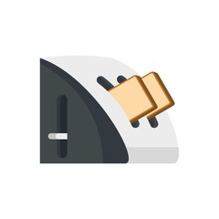 Wall Mural - Modern toaster icon. Flat illustration of modern toaster vector icon for web design