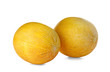 © New Africa - Whole tasty ripe melons on white background