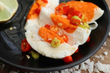 Poster - salad spicy with salted egg