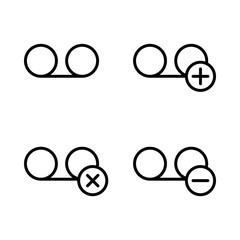 Poster - set of voice recording icons. element of phone icons for mobile concept and web apps. thin line icon