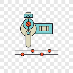 Poster - Camera vector icon isolated on transparent background, Camera logo design