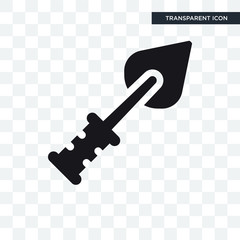 Wall Mural - Trowel vector icon isolated on transparent background, Trowel logo design