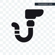 Plumbing vector icon isolated on transparent background, Plumbing logo design