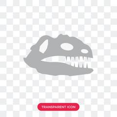 Sticker - Skull vector icon isolated on transparent background, Skull logo design