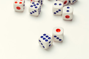 dice isolated on white background