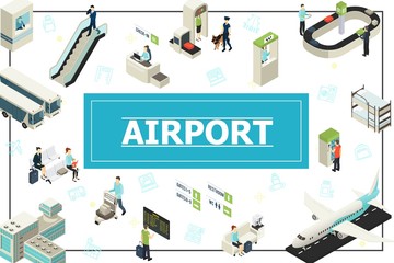 Sticker - Isometric Airport Concept