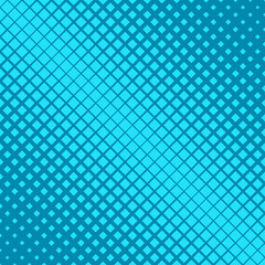Poster - Light blue retro abstract halftone diagonal square pattern background design