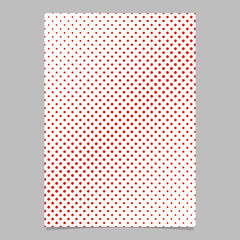 Poster - Halftone dot pattern flyer background template - vector graphic with diagonal circles