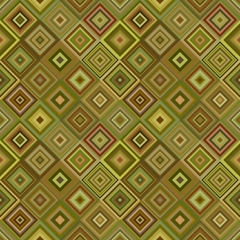 Poster - Geometrical abstract diagonal square pattern - vector tiled mosaic background illustration