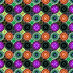 Poster - Geometrical circle mosaic pattern - vector background graphic design