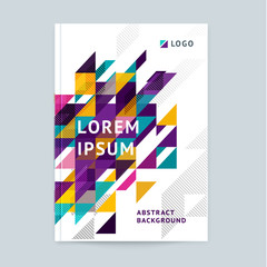 Wall Mural - booklet cover template with a place for the title