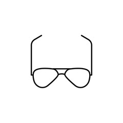Poster - sun glasses icon. Element of clothes icon for mobile concept and web apps. Thin line sun glasses icon can be used for web and mobile