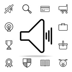 Poster - sound sign icon. web icons universal set for web and mobile