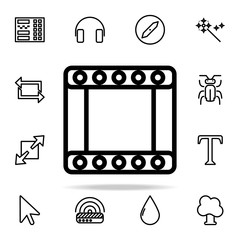 Poster - ribbon path icon. web icons universal set for web and mobile