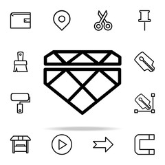 Poster - diamond icon. web icons universal set for web and mobile