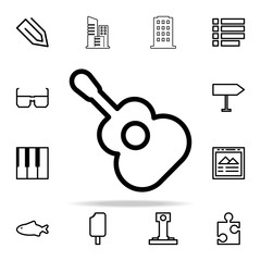 Poster - guitar icon. web icons universal set for web and mobile