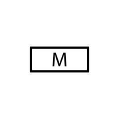 Poster - medium icon. Element of laundry icon for mobile concept and web apps. Thin line medium icon can be used for web and mobile