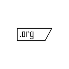 Poster - org domain icon. Element of online and web for mobile concept and web apps icon. Thin line icon for website design and development, app development. Premium icon