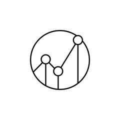 Poster - statistics. Element of online shopping icon for mobile concept and web apps. Thin line statistics can be used for web and mobile