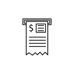 Poster - check. Element of online shopping icon for mobile concept and web apps. Thin line check can be used for web and mobile