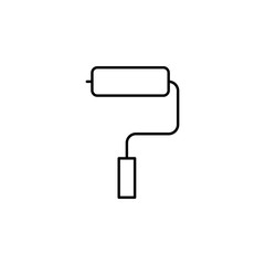 Poster - platen for painting concept line icon. Simple element illustration. platen for painting concept outline symbol design from construction tool set. Can be used for web and mobile