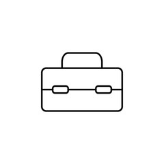 Poster - instrument box concept line icon. Simple element illustration. instrument box concept outline symbol design from construction tool set. Can be used for web and mobile UI/UX