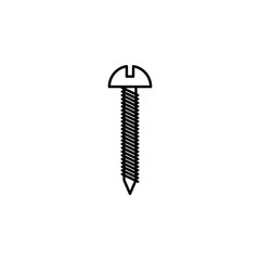 Poster - concrete nail concept line icon. Simple element illustration. concrete nail concept outline symbol design from construction tool set. Can be used for web and mobile UI/UX