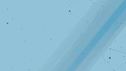 Poster - Blue background with lines and graphic elements. Seamless loop.
