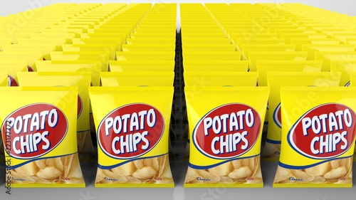 ポテトチップス 大量 正面 Stock イラスト Adobe Stock