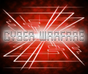 Wall Mural - Cyber Warfare Hacking Attack Threat 3d Illustration