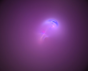 Poster - Abstrct Digital Artwork. The theme of the cosmos and the universe. Beautiful fantastic nebula on a dark background of space. Technologies of fractal graphics.
