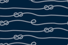 Seamless Marine Pattern, Rope Weave