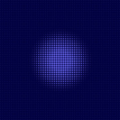 Poster - Halftone effect. Vector abstract blue dotted background.