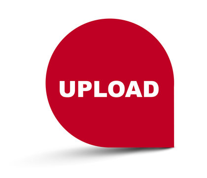 red vector banner upload