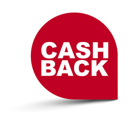 red vector banner cash back