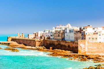 View on old city of Essaouira in Morocco