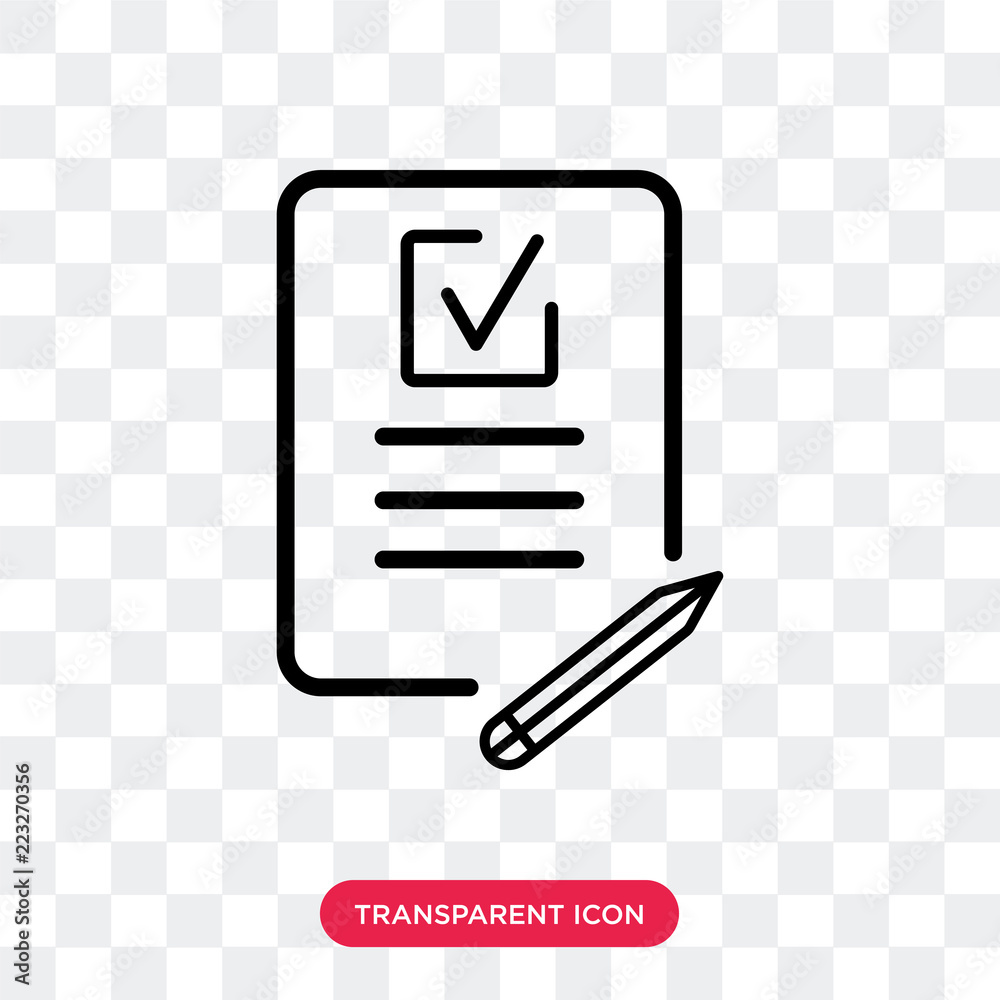 Test vector icon isolated on transparent background, Test logo design