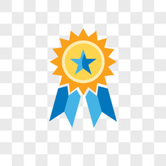 Poster - Badge vector icon isolated on transparent background, Badge logo design