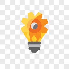 Poster - Idea vector icon isolated on transparent background, Idea logo design