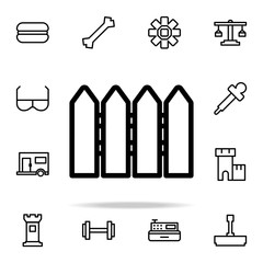Poster - wooden fence icon. web icons universal set for web and mobile