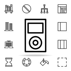 Poster - music player icon. web icons universal set for web and mobile